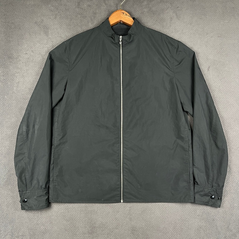 Rag & Bone Dalton Jacket Mens Medium Black Stretch Cotton Poplin Full Zip USA